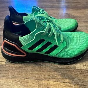 Adidas Neon Green Ultraboost Sneakers